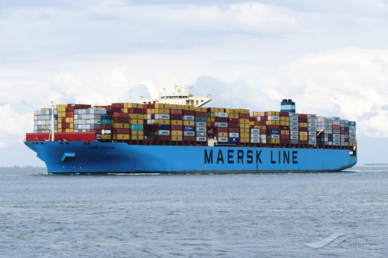 maersk edmonton (Container Ship) - IMO 9458030, MMSI 219199000, Call Sign OYHV2 under the flag of Denmark