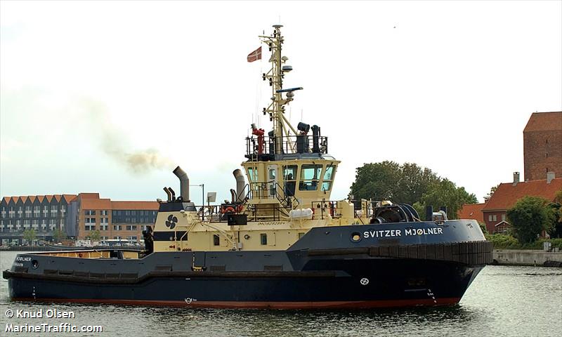 svitzer mjolner (Tug) - IMO 9292864, MMSI 220272000, Call Sign OUVK2 under the flag of Denmark