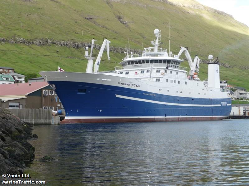 nordborg (Fishing Vessel) - IMO 9404247, MMSI 231051000, Call Sign XPYG under the flag of Faeroe Islands