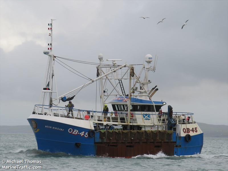 rois mhairi ob45 (Fishing vessel) - IMO , MMSI 235030325, Call Sign MKLD3 under the flag of United Kingdom (UK)
