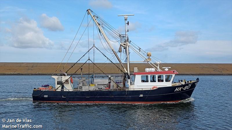 sara hk80 (Fishing vessel) - IMO , MMSI 244710206, Call Sign PB4375 under the flag of Netherlands