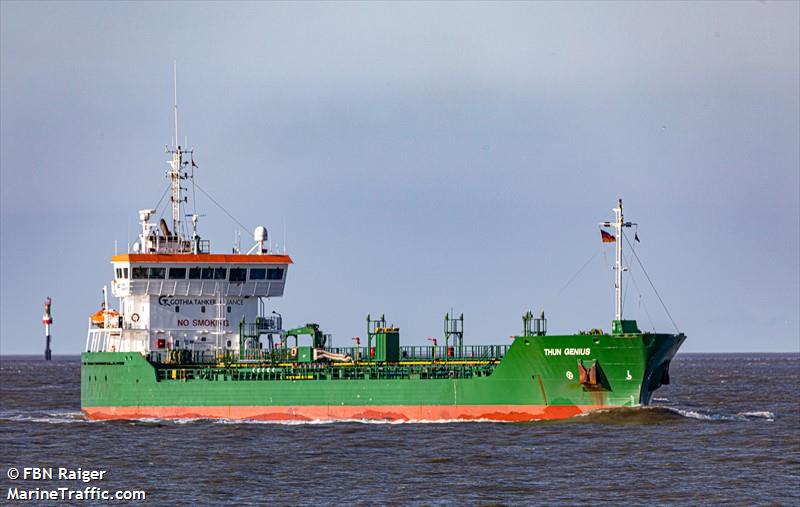 thun genius (Chemical/Oil Products Tanker) - IMO 9263605, MMSI 245934000, Call Sign PBKM under the flag of Netherlands