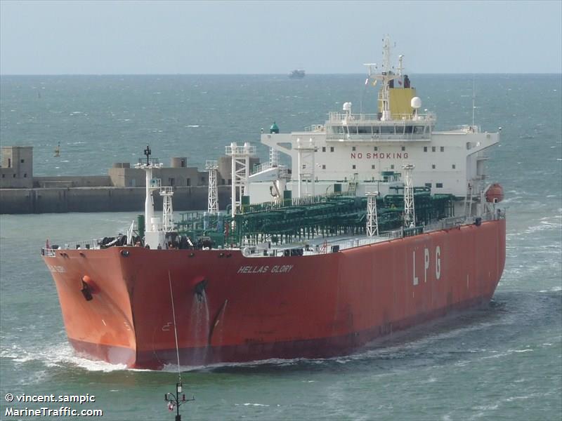 hellas glory (LPG Tanker) - IMO 9354612, MMSI 249636000, Call Sign 9HWN9 under the flag of Malta
