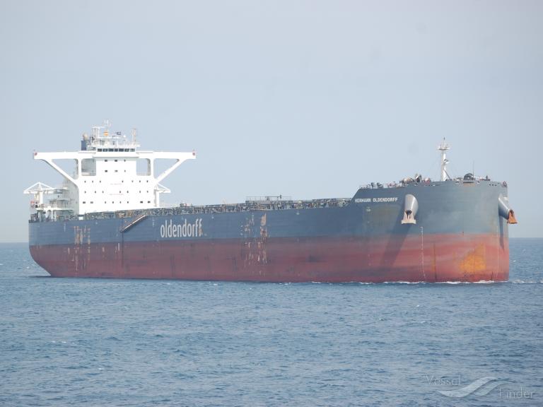 hermann oldendorff (Bulk Carrier) - IMO 9731585, MMSI 255805682, Call Sign CQEF under the flag of Madeira