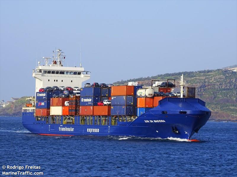 ilha da madeira (Container Ship) - IMO 9341976, MMSI 255806305, Call Sign CQAX7 under the flag of Madeira
