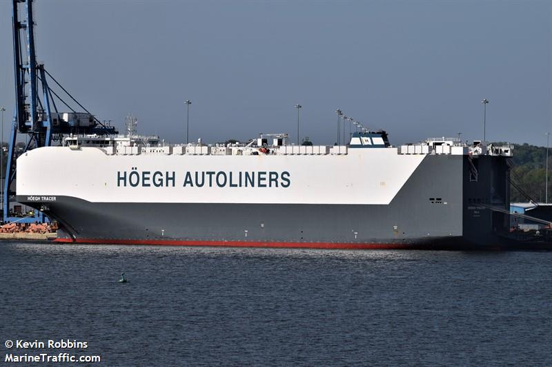hoegh tracer (Vehicles Carrier) - IMO 9684990, MMSI 258628000, Call Sign LAUL7 under the flag of Norway
