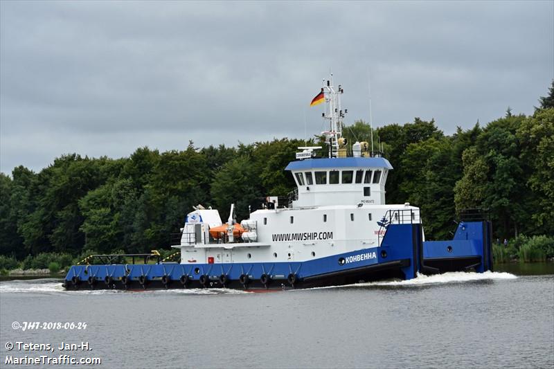 conwenna (Pusher Tug) - IMO 9826172, MMSI 273418960, Call Sign UBUQ9 under the flag of Russia