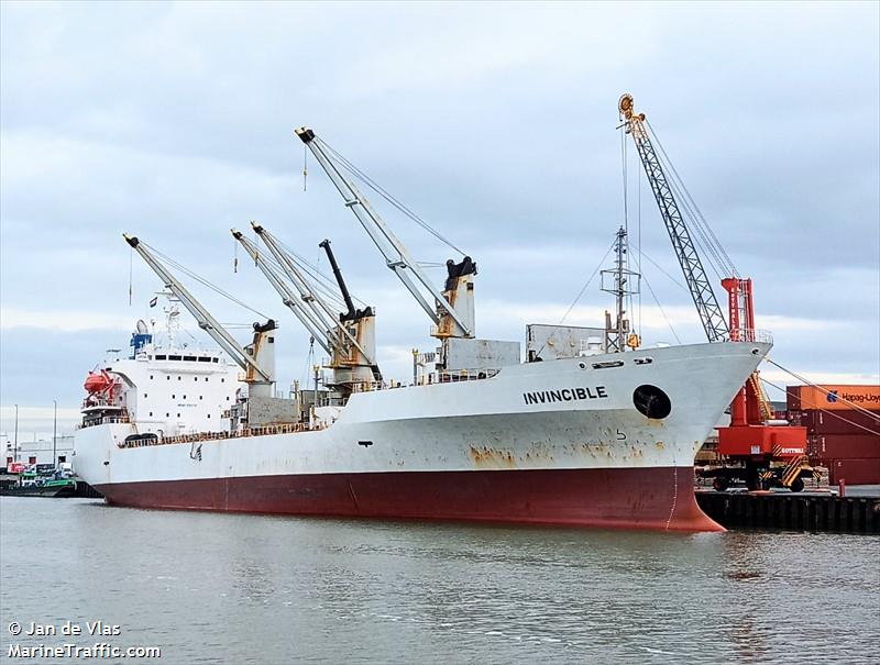 invincible (Refrigerated Cargo Ship) - IMO 9181170, MMSI 353190000, Call Sign 3EFL4 under the flag of Panama