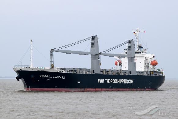 thorco lineage (General Cargo Ship) - IMO 9673197, MMSI 355304000, Call Sign 3FPY2 under the flag of Panama