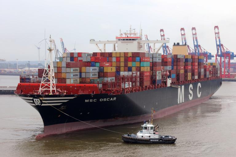 msc oscar (Container Ship) - IMO 9703291, MMSI 355906000, Call Sign 3FBT7 under the flag of Panama
