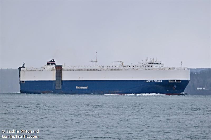 liberty passion (Vehicles Carrier) - IMO 9777888, MMSI 369222000, Call Sign WLPI under the flag of United States (USA)