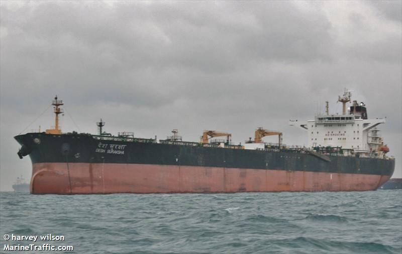 desh suraksha (Crude Oil Tanker) - IMO 9467768, MMSI 419795000, Call Sign AVBD under the flag of India