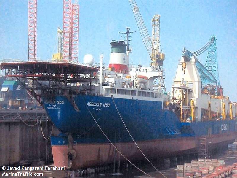 abouzar 1200 (Pipe Layer) - IMO 6413560, MMSI 422183000, Call Sign EQVR under the flag of Iran