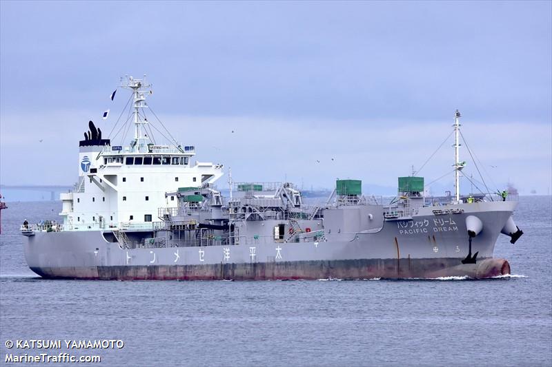 pacific dream (Cement Carrier) - IMO 9690573, MMSI 431005521, Call Sign JD3689 under the flag of Japan