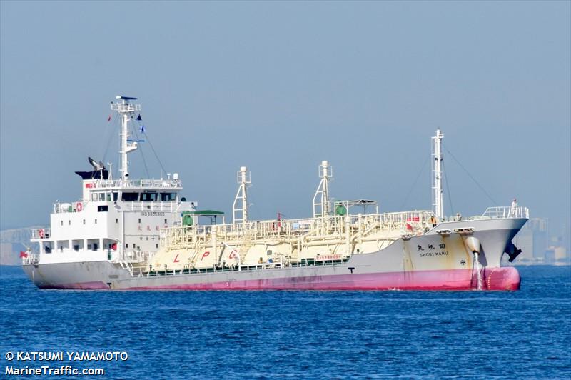 shogi maru (LPG Tanker) - IMO 9805960, MMSI 431010448, Call Sign JD4243 under the flag of Japan