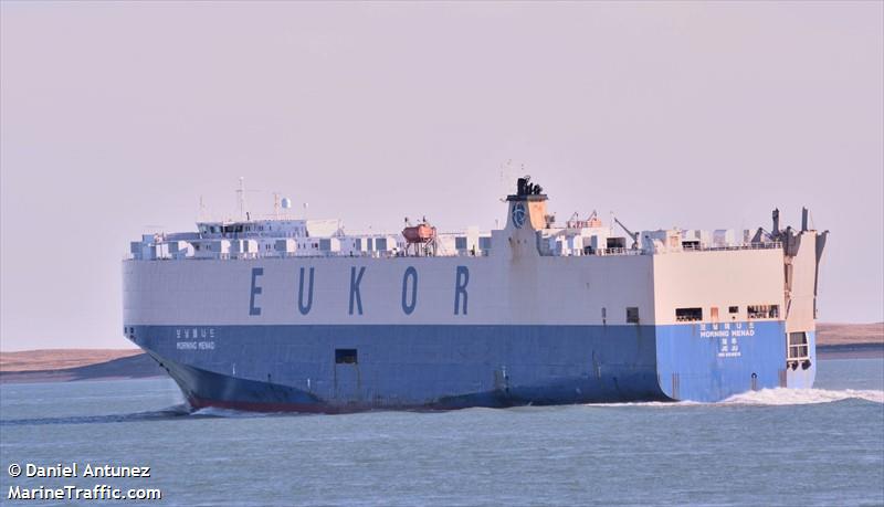 morning menad (Vehicles Carrier) - IMO 9318515, MMSI 440253000, Call Sign D8HC under the flag of Korea