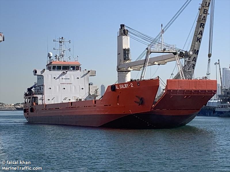 al salmy 2 (Deck Cargo Ship) - IMO 9400239, MMSI 471061000, Call Sign A6E2930 under the flag of United Arab Emirates (UAE)