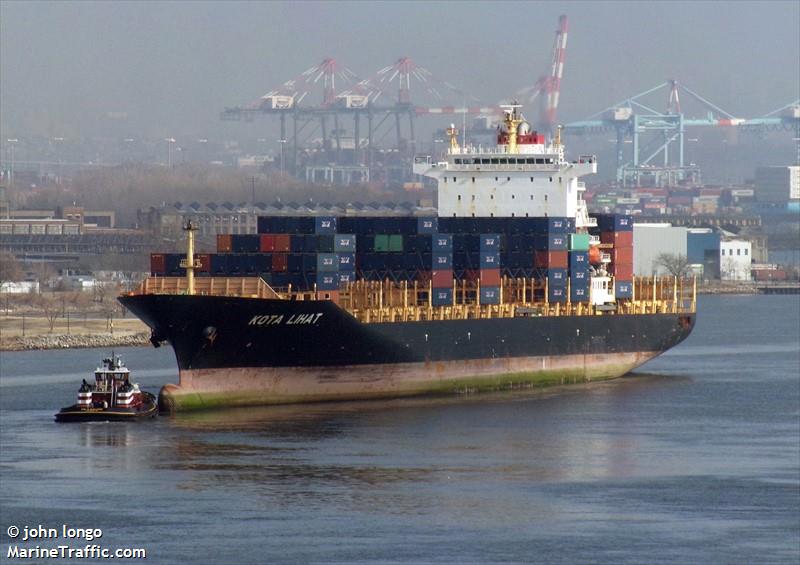 kota lihat (Container Ship) - IMO 9628324, MMSI 477010300, Call Sign VRQR4 under the flag of Hong Kong