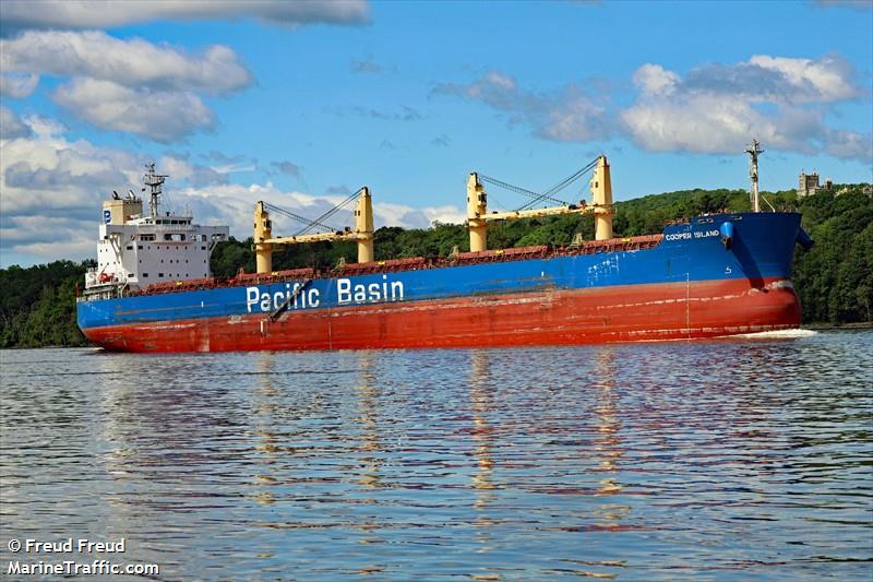 cooper island (Bulk Carrier) - IMO 9668910, MMSI 477131400, Call Sign VRRD6 under the flag of Hong Kong