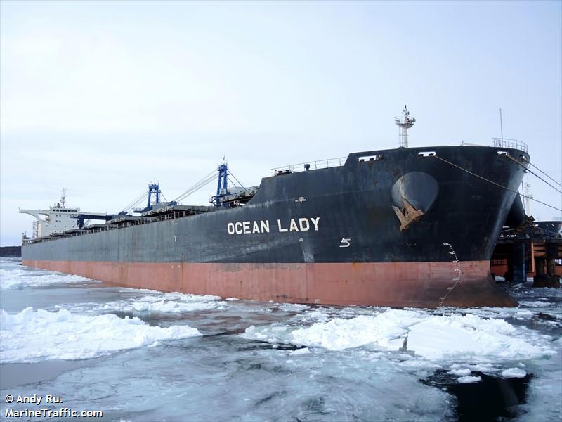 ocean lady (Bulk Carrier) - IMO 9483322, MMSI 477614200, Call Sign VRFN9 under the flag of Hong Kong