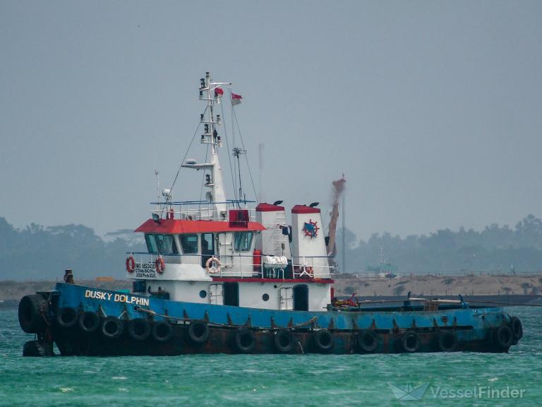 dusky dolphin (Tug) - IMO 8923430, MMSI 525015687, Call Sign YD3512 under the flag of Indonesia