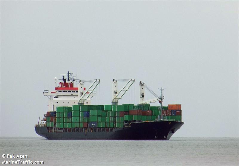 mv oriental ruby (Container Ship) - IMO 8902125, MMSI 525015924, Call Sign P O G B under the flag of Indonesia