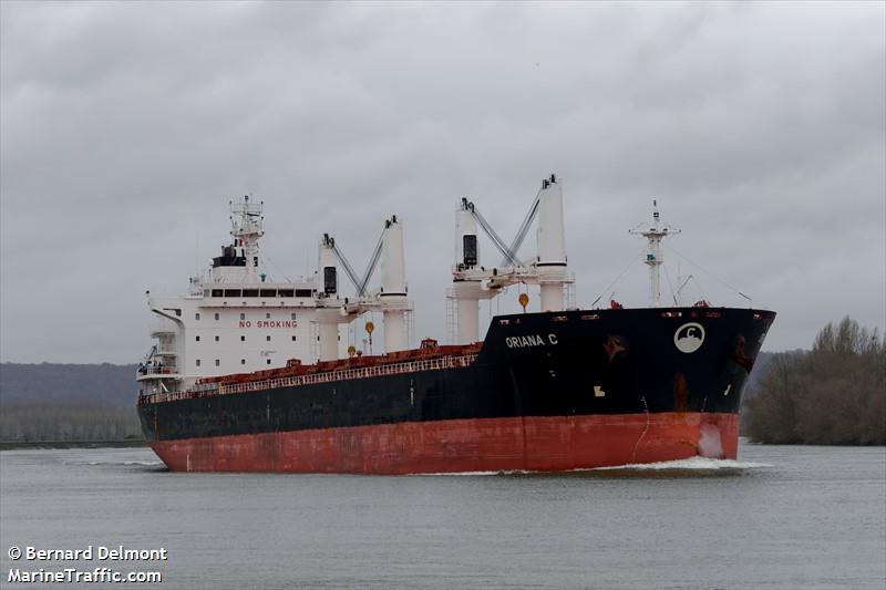 oriana c (Bulk Carrier) - IMO 9450844, MMSI 538003691, Call Sign V7SO2 under the flag of Marshall Islands