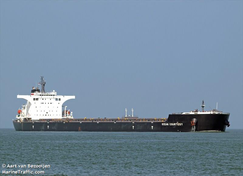 ocean courtesy (Bulk Carrier) - IMO 9465198, MMSI 538004047, Call Sign V7UW5 under the flag of Marshall Islands