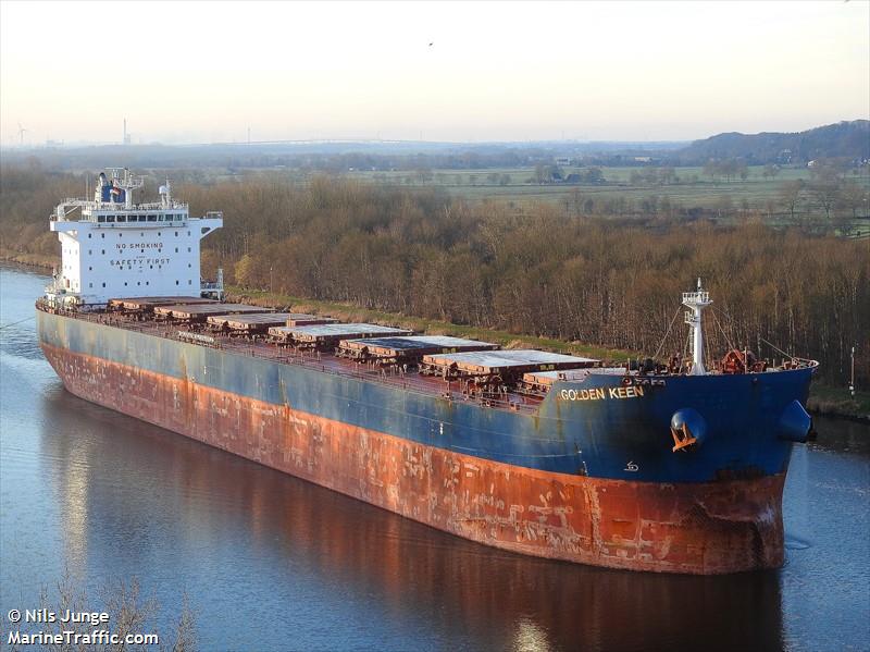 golden keen (Bulk Carrier) - IMO 9595723, MMSI 538004290, Call Sign V7WF9 under the flag of Marshall Islands