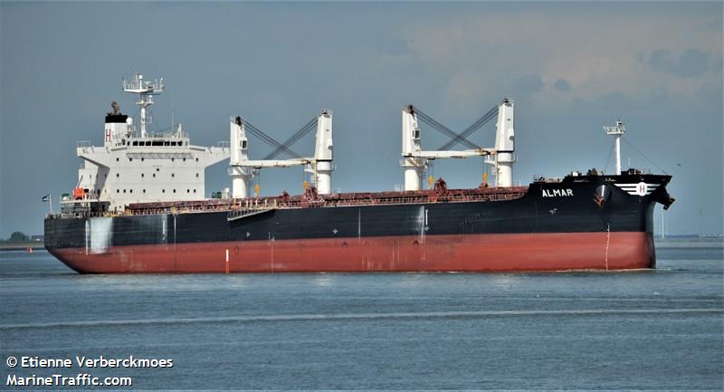 almar (Bulk Carrier) - IMO 9572070, MMSI 538004314, Call Sign V7WJ3 under the flag of Marshall Islands