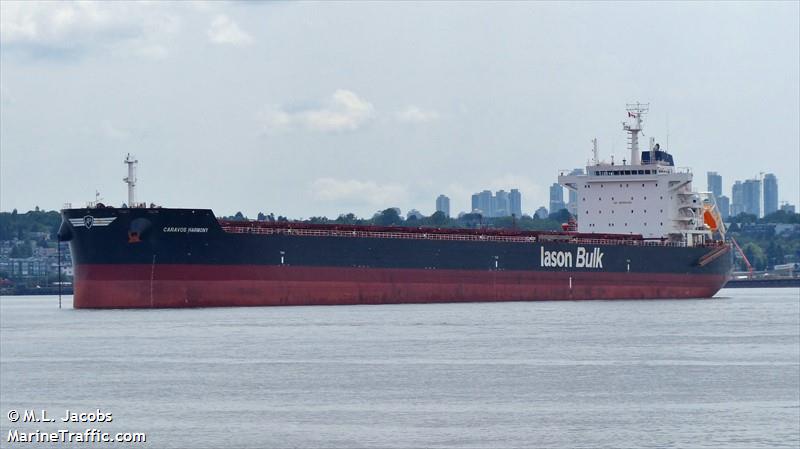 caravos harmony (Bulk Carrier) - IMO 9595589, MMSI 538004825, Call Sign V7ZH2 under the flag of Marshall Islands