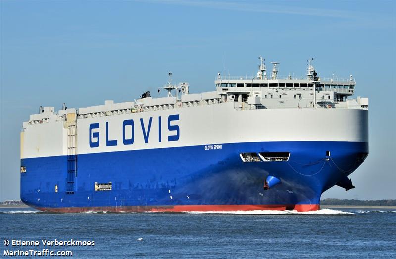 glovis spring (Vehicles Carrier) - IMO 9749594, MMSI 538006886, Call Sign V7DU5 under the flag of Marshall Islands