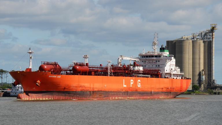 sahara gas (LPG Tanker) - IMO 9748215, MMSI 538007233, Call Sign V7SP3 under the flag of Marshall Islands