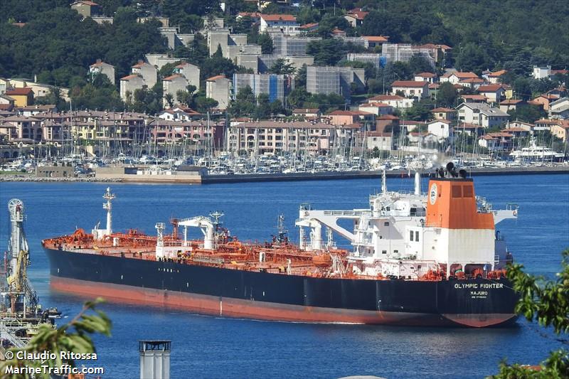 olympic fighter (Crude Oil Tanker) - IMO 9745263, MMSI 538007511, Call Sign V7QK3 under the flag of Marshall Islands