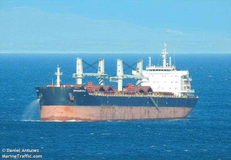 springfield (Bulk Carrier) - IMO 9855850, MMSI 538008697, Call Sign V7A2667 under the flag of Marshall Islands