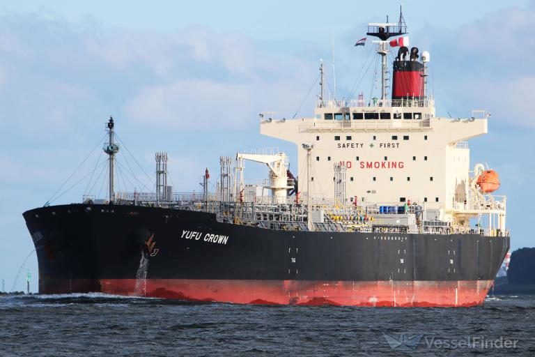 yufu crown (Chemical/Oil Products Tanker) - IMO 9822229, MMSI 538008882, Call Sign V7A2866 under the flag of Marshall Islands