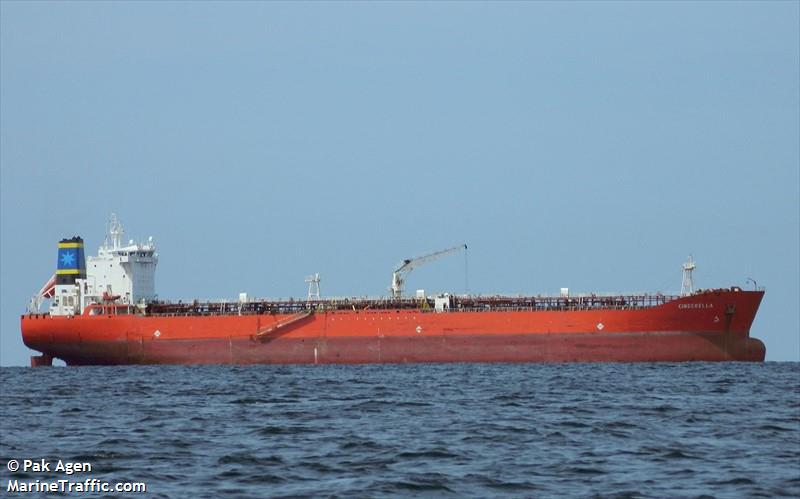 cinderella (Chemical/Oil Products Tanker) - IMO 9306469, MMSI 538009089, Call Sign V7A4302 under the flag of Marshall Islands