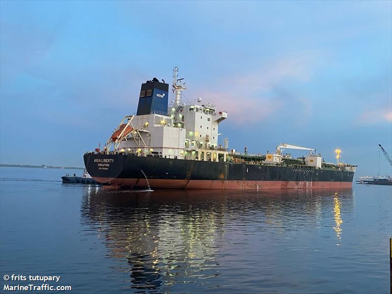 asia liberty (Chemical/Oil Products Tanker) - IMO 9752694, MMSI 563080900, Call Sign 9V5665 under the flag of Singapore