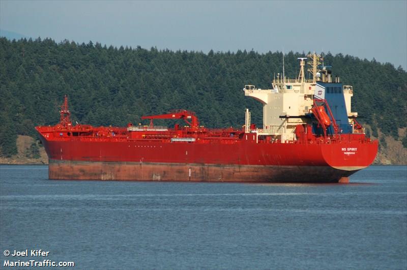 ns spirit (Chemical/Oil Products Tanker) - IMO 9318553, MMSI 636012801, Call Sign A8HY5 under the flag of Liberia