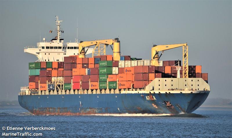 robin 4 (Container Ship) - IMO 9399741, MMSI 636017360, Call Sign A8OA2 under the flag of Liberia