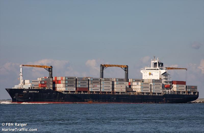 hsl sheffield (Container Ship) - IMO 9275024, MMSI 636017929, Call Sign A8DG6 under the flag of Liberia