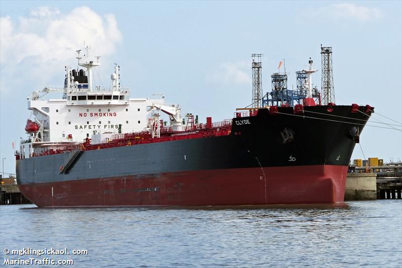 clyde (Chemical/Oil Products Tanker) - IMO 9836452, MMSI 636018550, Call Sign D5QF4 under the flag of Liberia