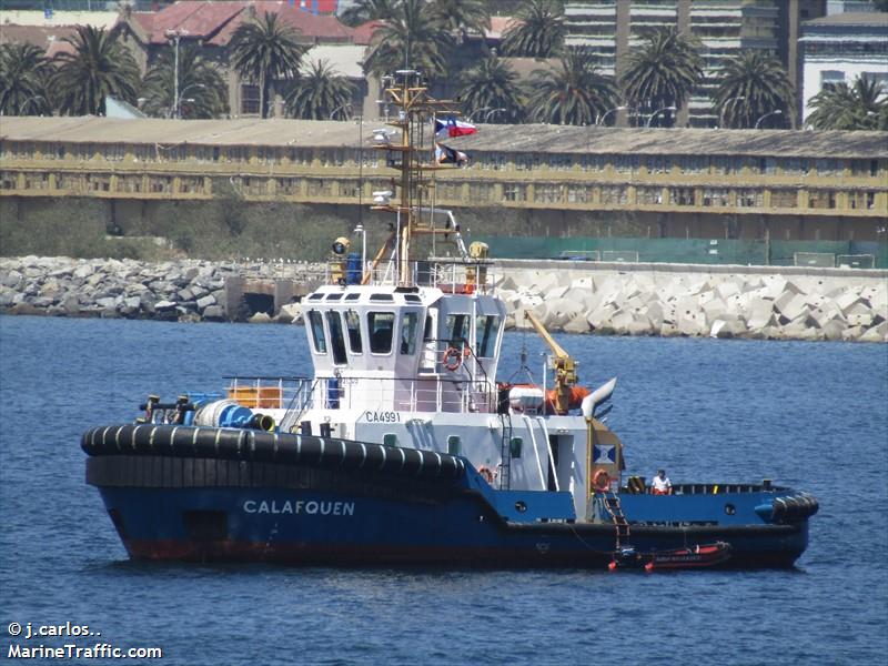 calafquen (Tug) - IMO 9731509, MMSI 725001275, Call Sign CA4991 under the flag of Chile