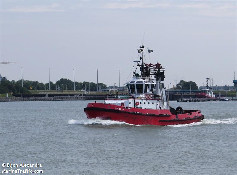 union 8 (Tug) - IMO 9120176, MMSI 205193000, Call Sign ORKE under the flag of Belgium