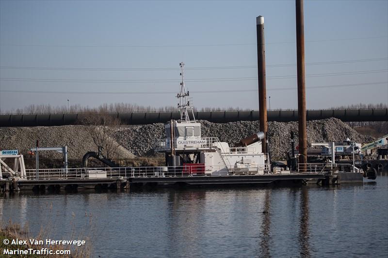 ouistreham (Dredging or UW ops) - IMO , MMSI 205458990, Call Sign OT4589 under the flag of Belgium