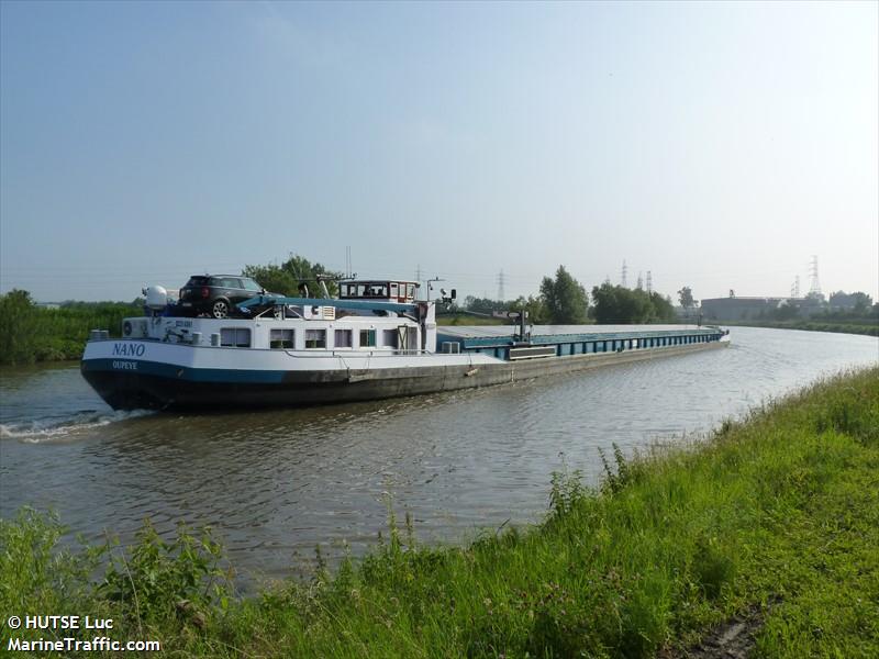 nano (Cargo ship) - IMO , MMSI 205529390, Call Sign OT5290 under the flag of Belgium