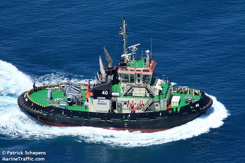 tug 40 (Tug) - IMO 9602095, MMSI 205625000, Call Sign ORQK under the flag of Belgium