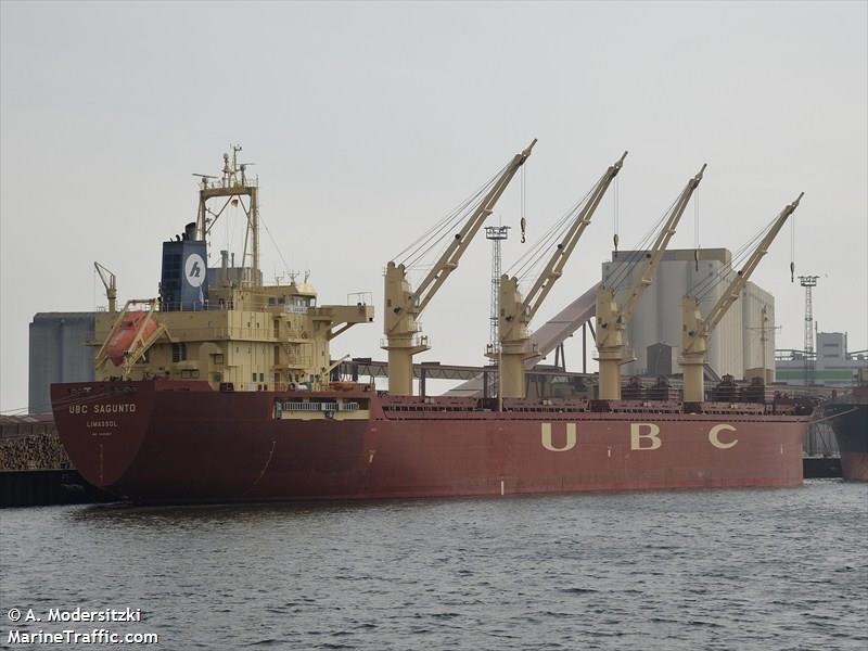 ubc sagunto (General Cargo Ship) - IMO 9426867, MMSI 209933000, Call Sign 5BBF3 under the flag of Cyprus
