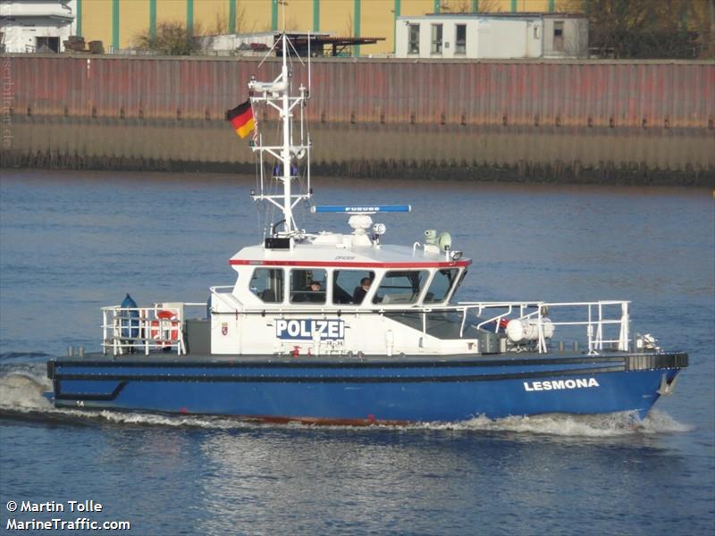lesmona (Law enforcment) - IMO , MMSI 211172030, Call Sign DF4369 under the flag of Germany