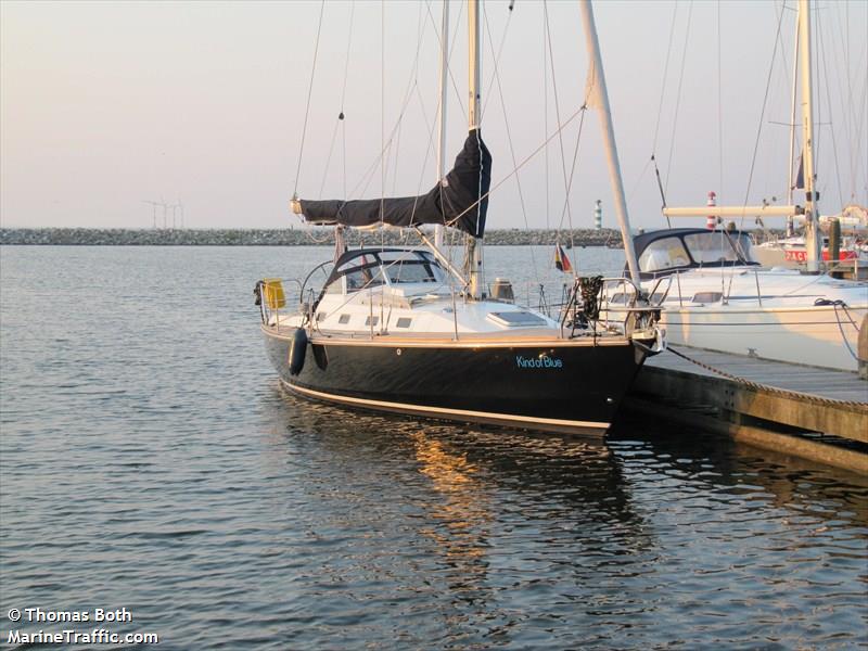 kind of blue (Sailing vessel) - IMO , MMSI 211524310, Call Sign DH6623 under the flag of Germany